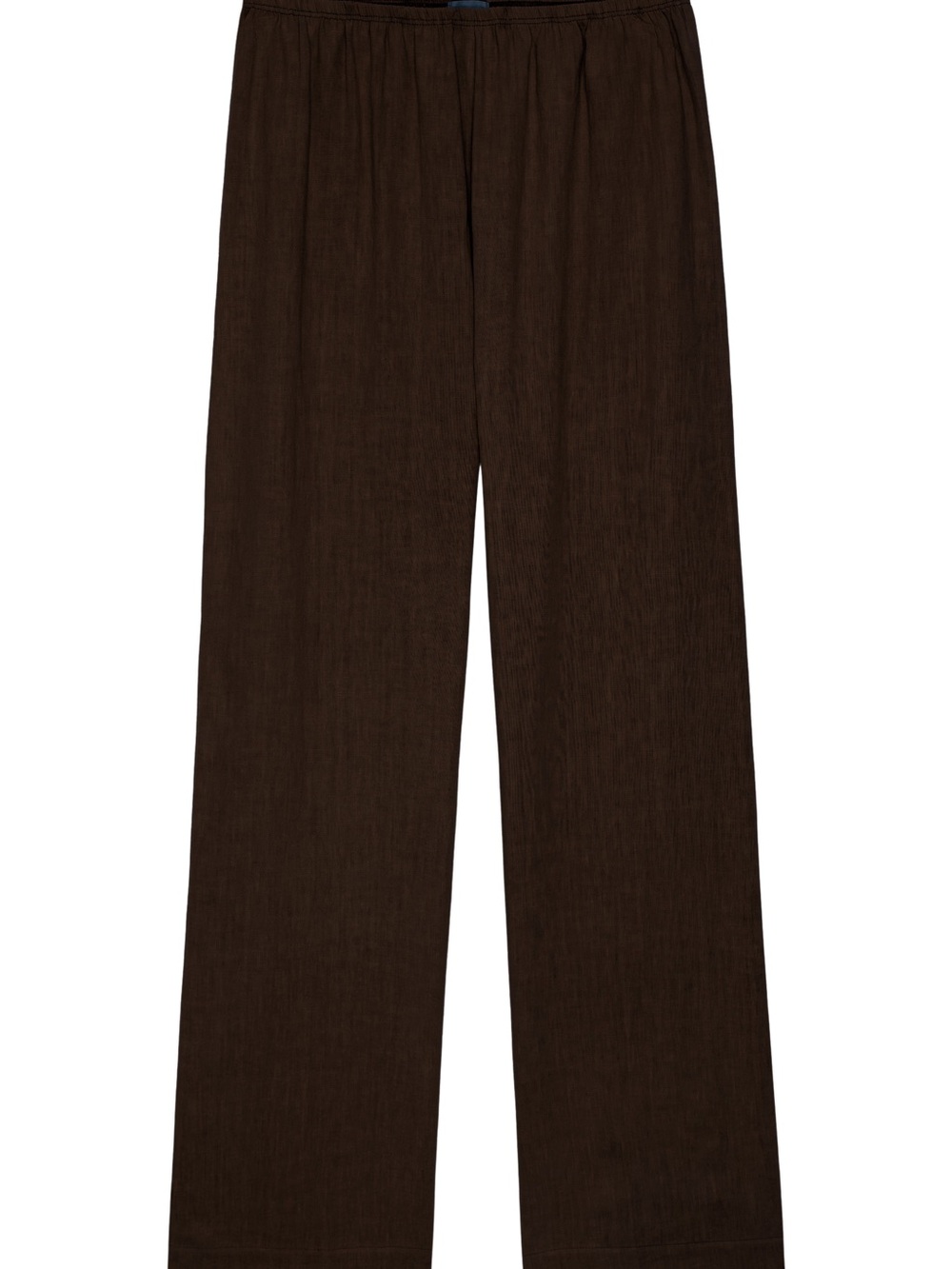 DONNI simple linen pant in Espresso - Picture 7 of 7